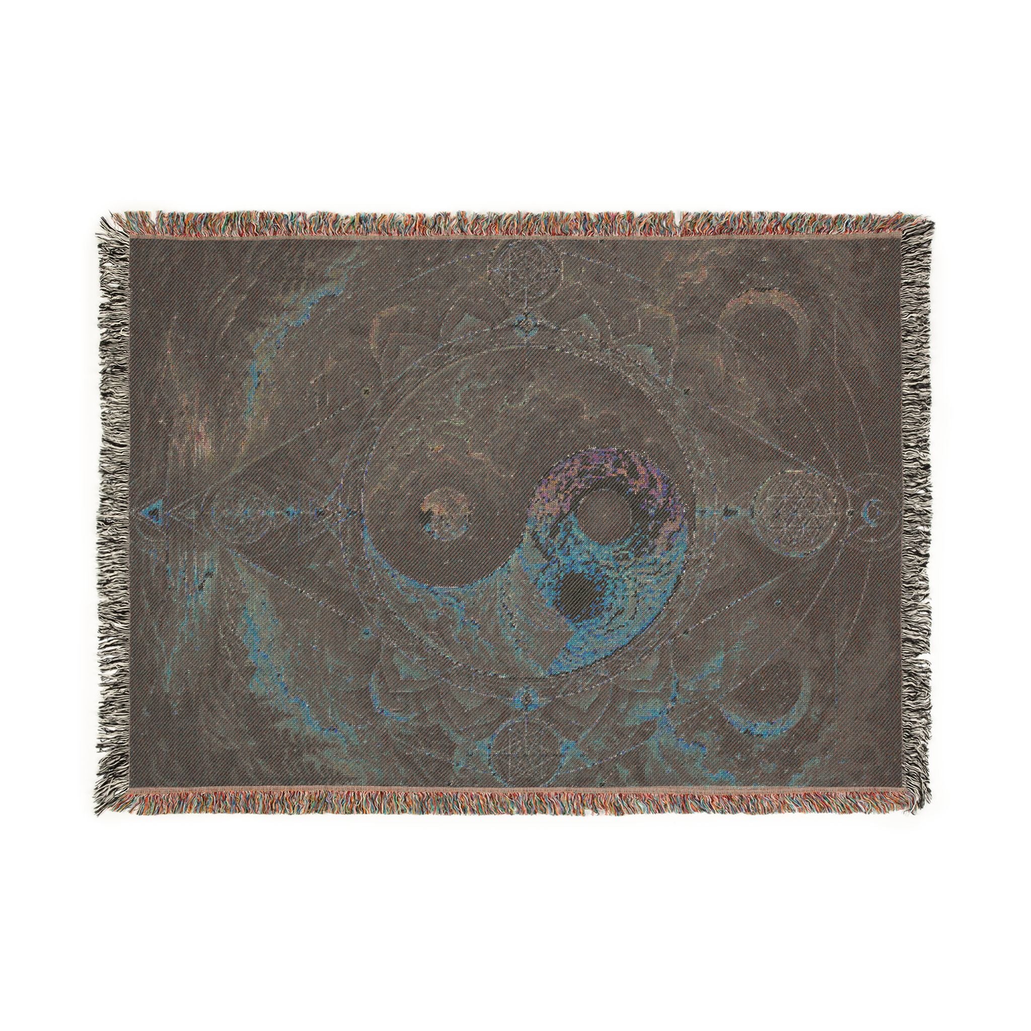 Psychedelic Ying Yang Woven Blanket