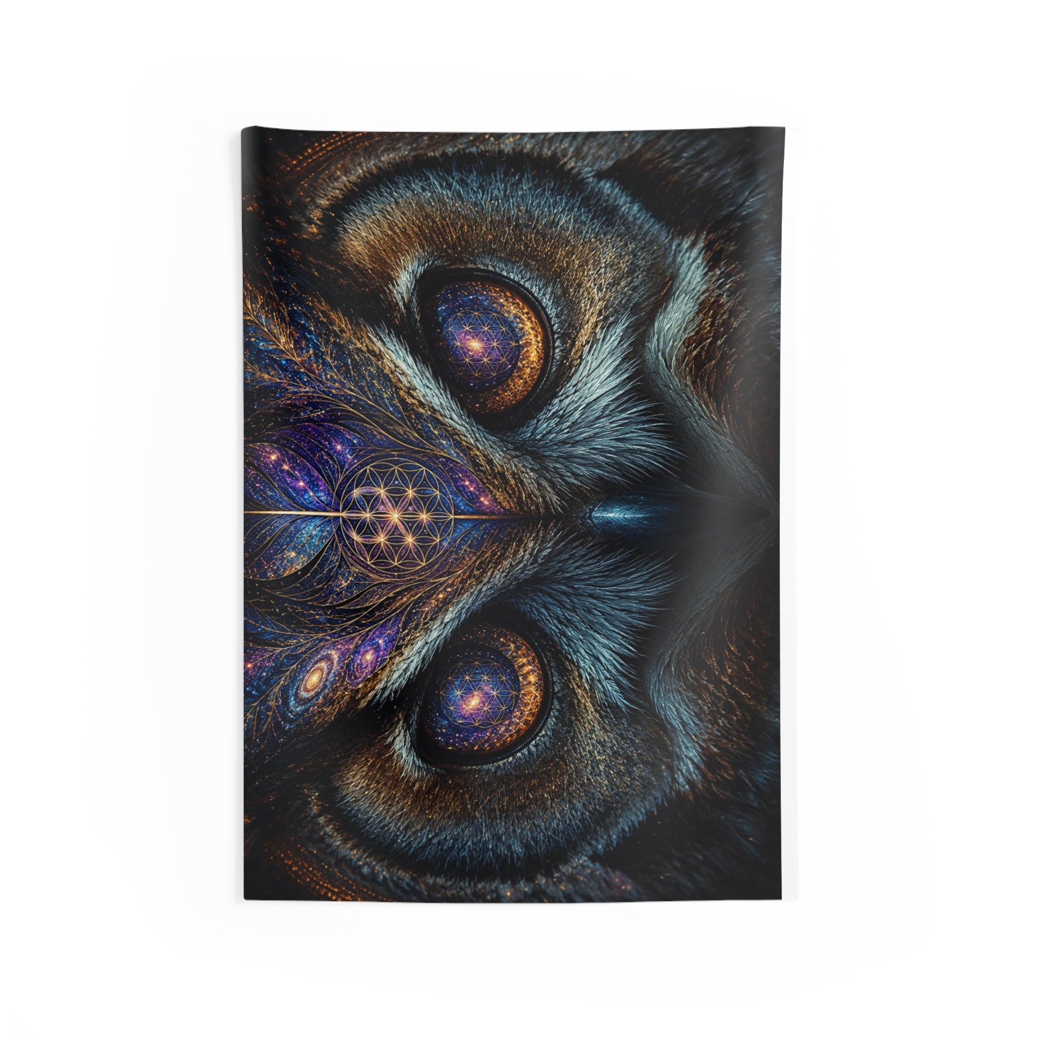 Cosmic Owl Tapestry